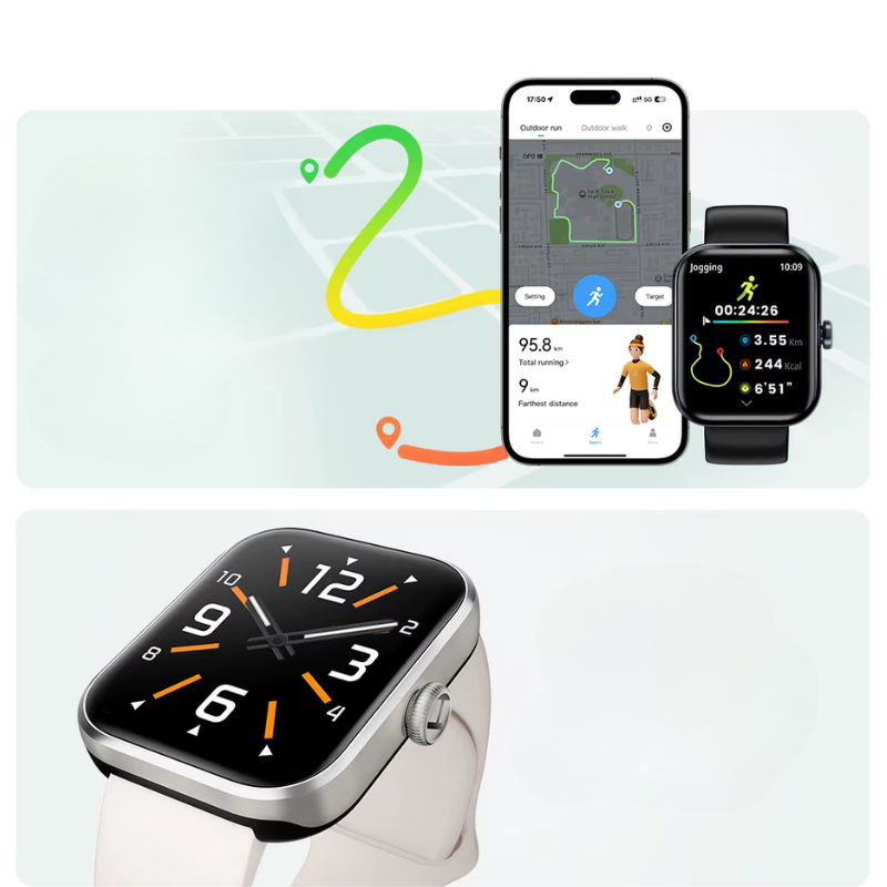 Montre connectée avec notifications WhatsApp / Messenger