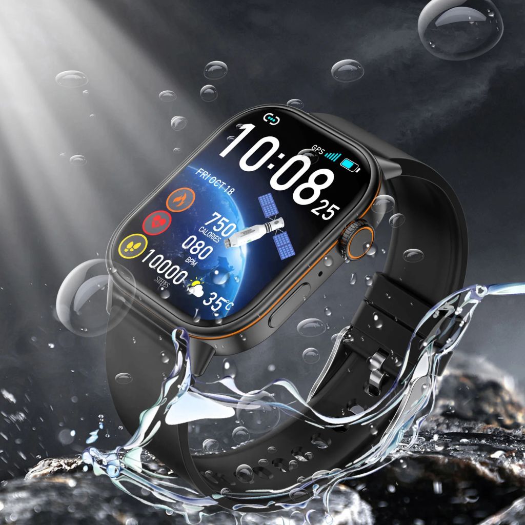 Montre Connectée LIGE GPS – Écran 2.01" HD, Appels Bluetooth & IP68