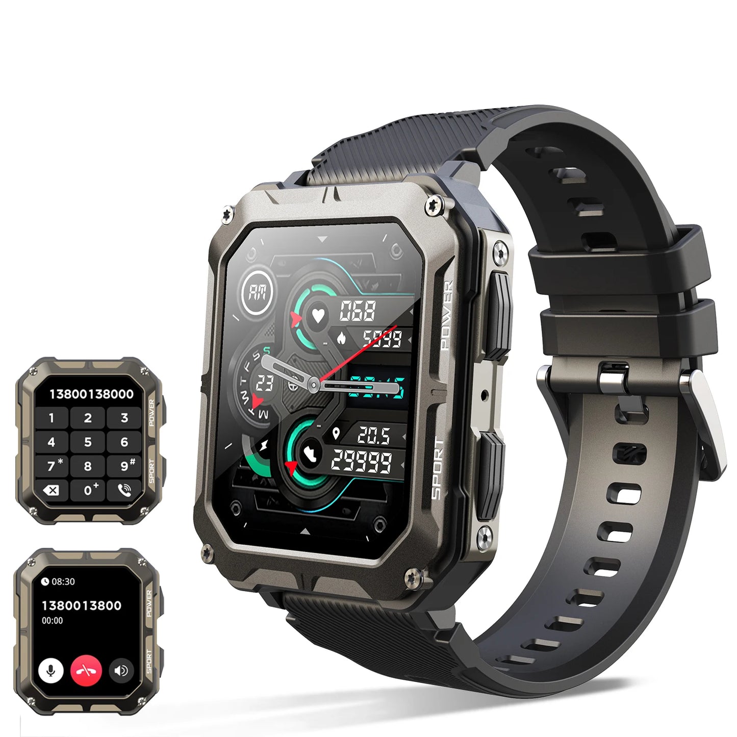 Montre Connectée C20 Pro – Écran HD 1.83’’, appels Bluetooth et suivi santé avancé