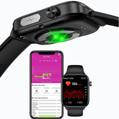 Montre Connectée ECG PPG – Suivi Cardiaque, Santé Féminine